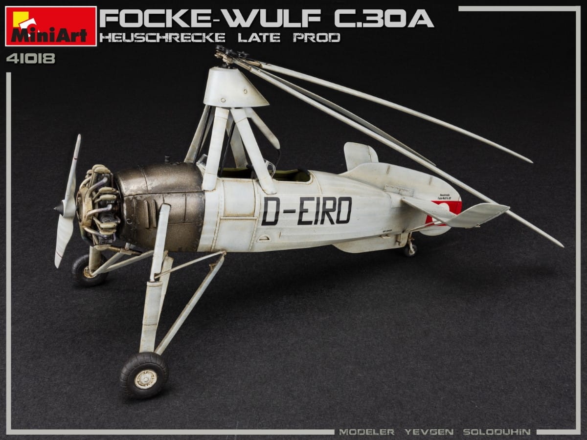 Zdjęcie dodatkowe produktu Focke-wulf Fw C.30a Heuschrecke. Late Prod 1:35 MiniArt 41018