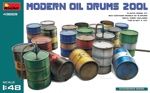 Modern Oil Drums 200l 1:35 MiniArt 49009