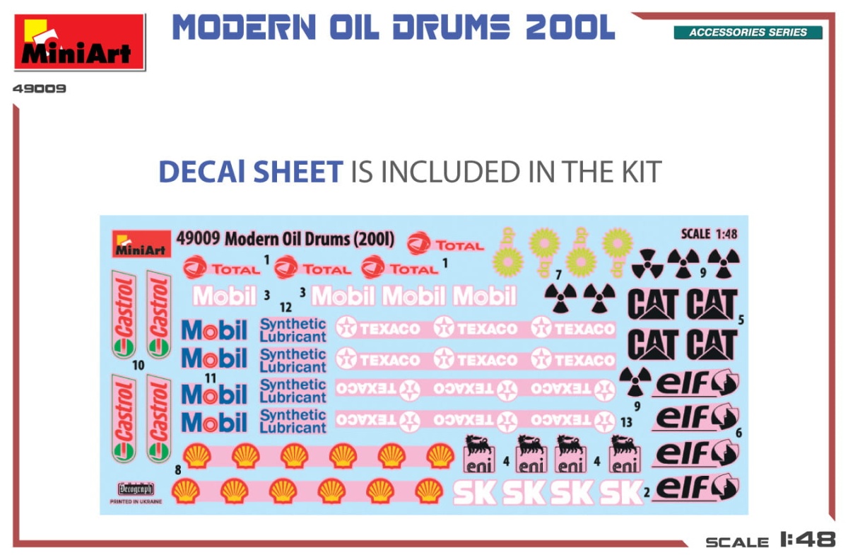 Zdjęcie dodatkowe produktu Modern Oil Drums 200l 1:35 MiniArt 49009