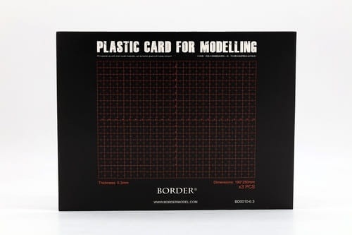 Plastic Card For Modelling 0,3mm (3 pcs.) Border Model BD0010-03