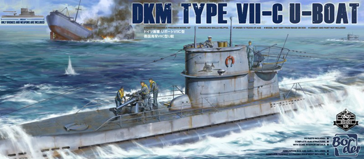 Zdjęcie główne produktu DKM Type VII-C U-Boat 1:35 Border Model BS001