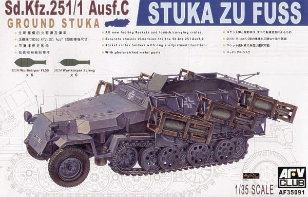 Zdjęcie główne produktu Sd.Kfz.251/1 Ausf.C Stuka Zu Fuss 1:35 AFV Club 35091