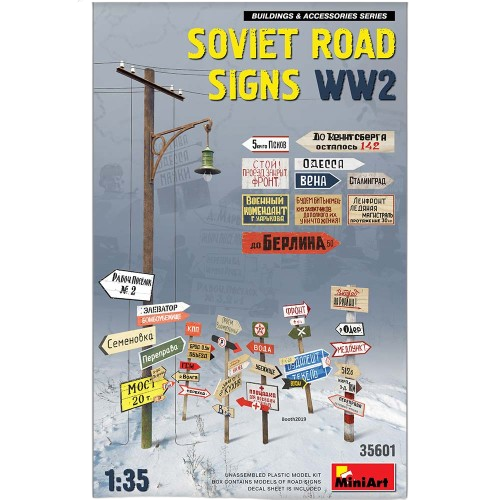 Zdjęcie dodatkowe produktu Soviet Road Signs WW2 1:35 MiniArt 35601