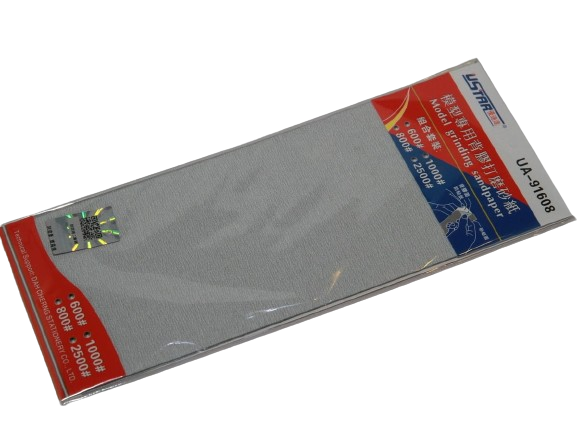 Zdjęcie główne produktu Zestaw papierów ściernych (4szt) 600,800,1000,2500 U-Star 91608