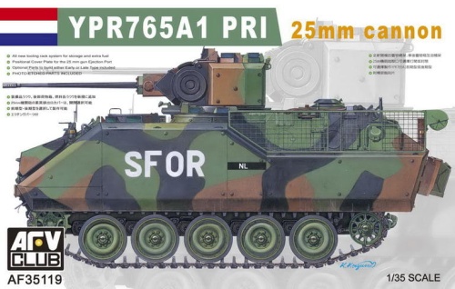 NATO YPR765A1 PRI SFOR 25mm Cannon 1:35 AFV Club 35119