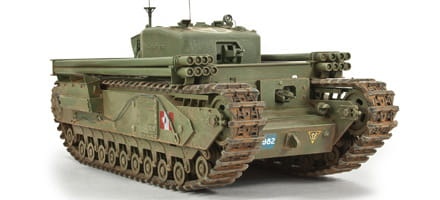 Zdjęcie dodatkowe produktu Churchill AVRE with Snake Launcher 1:35 AFV Club 35259