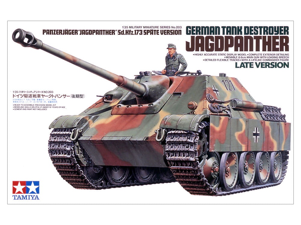 Zdjęcie główne produktu Jagdpanther German Tank Destroyer (Late Version) 1:35 Tamiya 35203