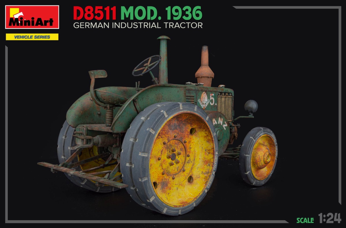 Zdjęcie dodatkowe produktu German Industrial Tractor D8511 Mod. 1936 1:24 MiniArt 24005