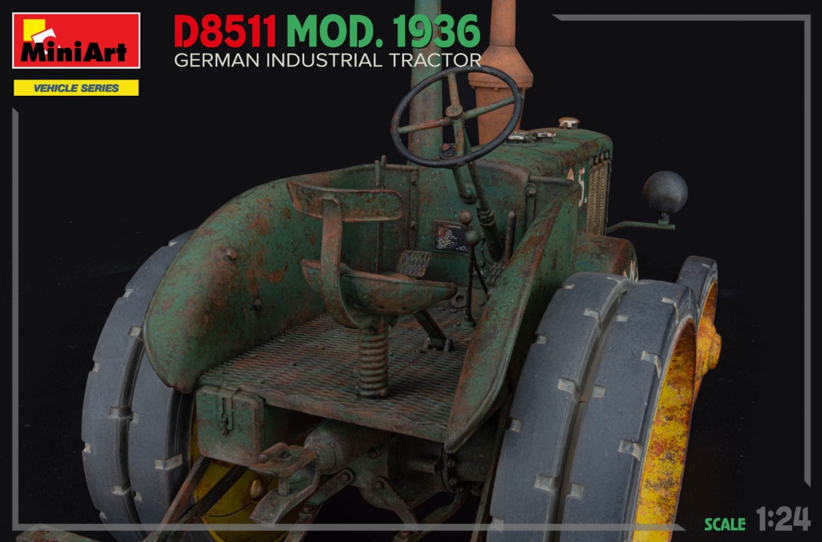 Zdjęcie dodatkowe produktu German Industrial Tractor D8511 Mod. 1936 1:24 MiniArt 24005
