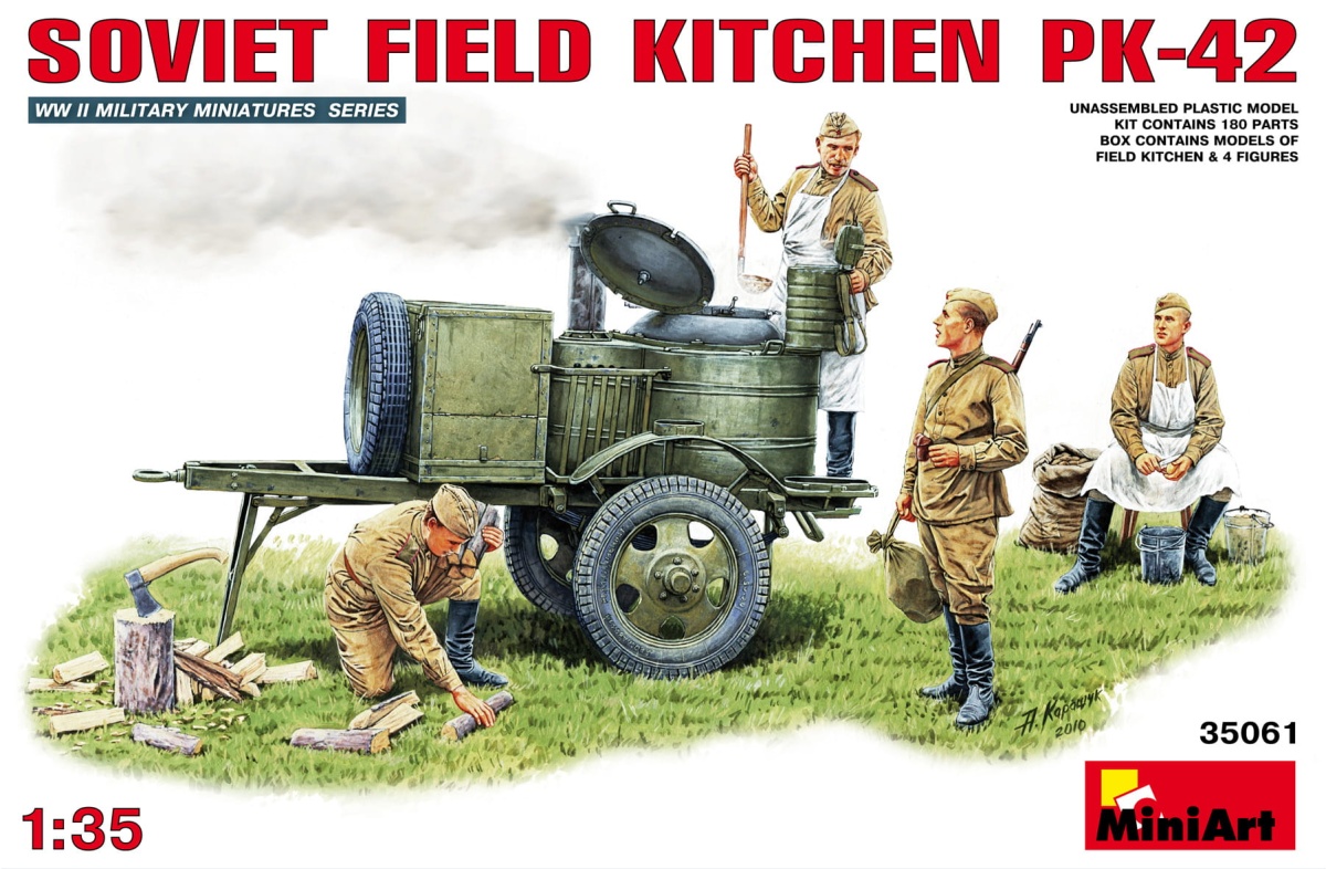 Zdjęcie główne produktu Soviet Field Kitchen Pk-42 1:35 MiniArt 35061