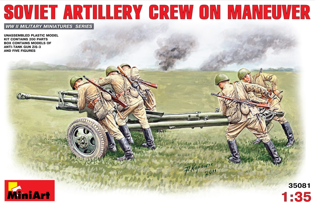 Zdjęcie główne produktu Soviet Artillery Crew On Maneuver 1:35 MiniArt 35081
