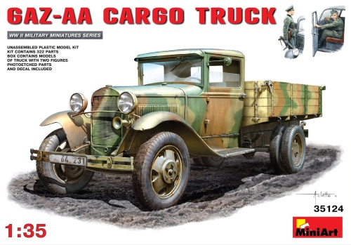 Gaz-aa Cargo Truck 1.5t Truck 1:35 MiniArt 35124
