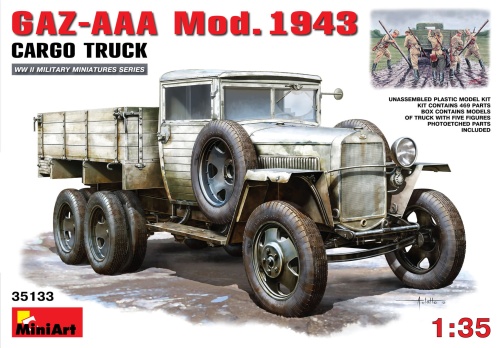 Gaz-aaa Mod. 1943. Cargo Truck 1:35 MiniArt 35133