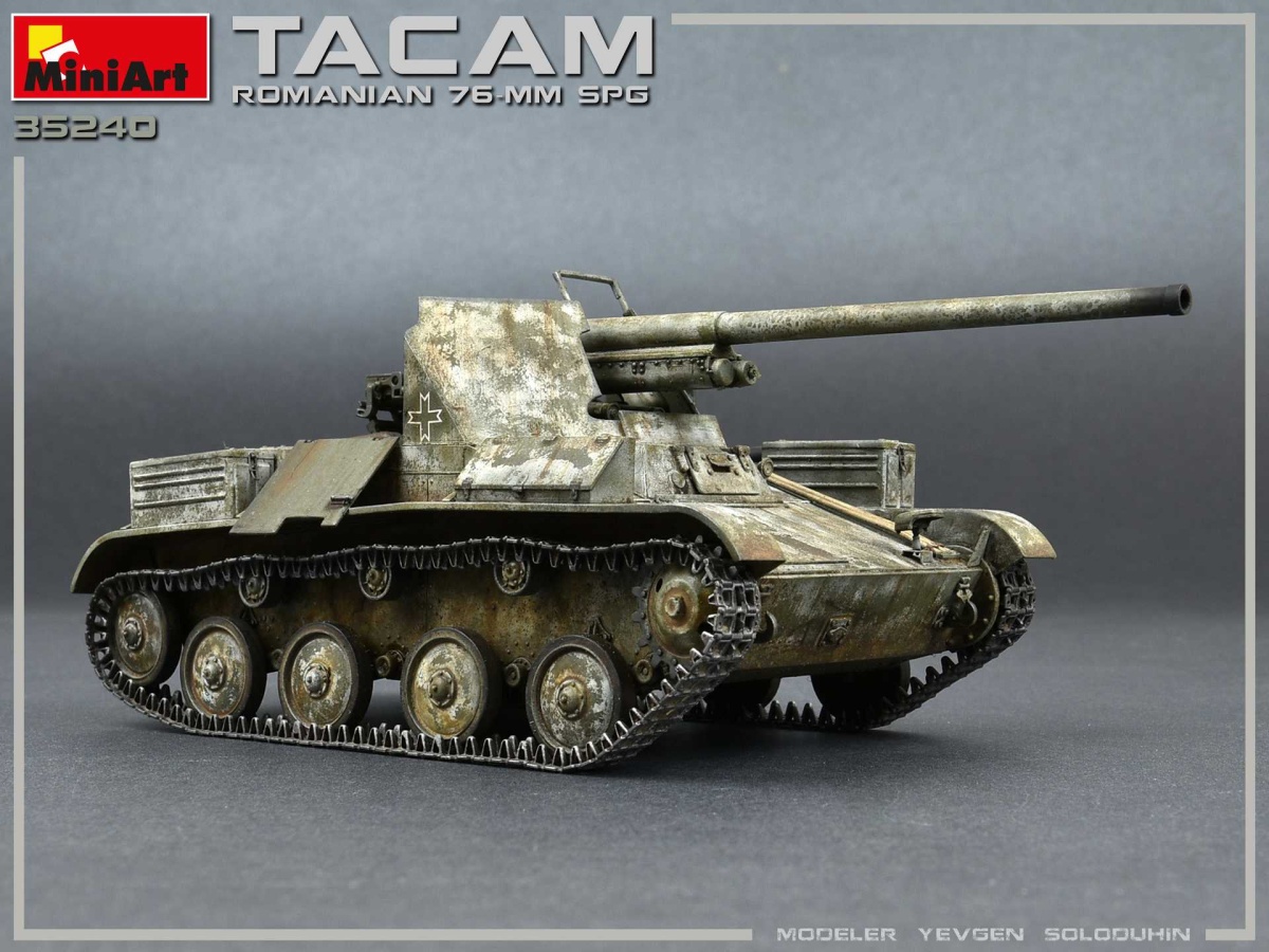 Zdjęcie dodatkowe produktu Romanian 76-mm Spg Tacam T-60 with Interior Kit 1:35 MiniArt 35240