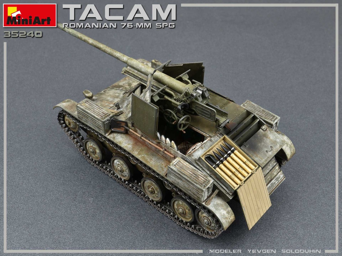 Zdjęcie dodatkowe produktu Romanian 76-mm Spg Tacam T-60 with Interior Kit 1:35 MiniArt 35240