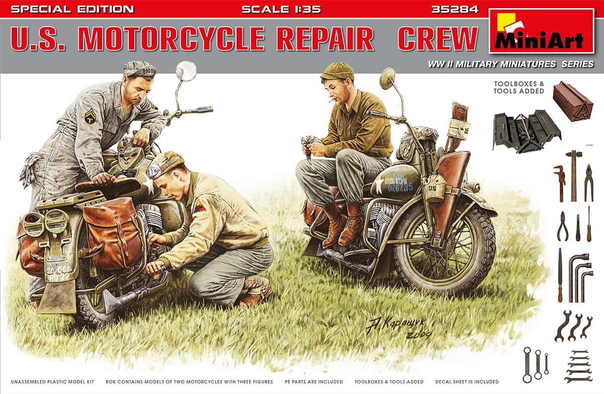 Zdjęcie główne produktu US Motorcycle Repair Crew. Special Edition 1:35 MiniArt 35284
