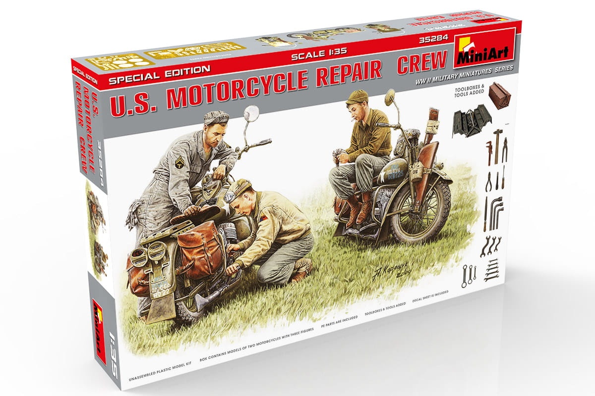 Zdjęcie dodatkowe produktu US Motorcycle Repair Crew. Special Edition 1:35 MiniArt 35284