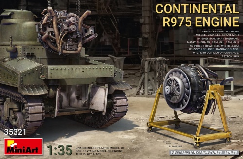 Continental R975 Engine 1:35 MiniArt 35321