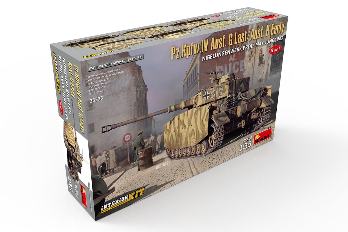 Zdjęcie dodatkowe produktu Pz.kpfw.IV Ausf. G Last/ausf. H Early. Nibelungenwerk Prod. May-june 1943. 2 In 1 Interior Kit 1:35 MiniArt 35333