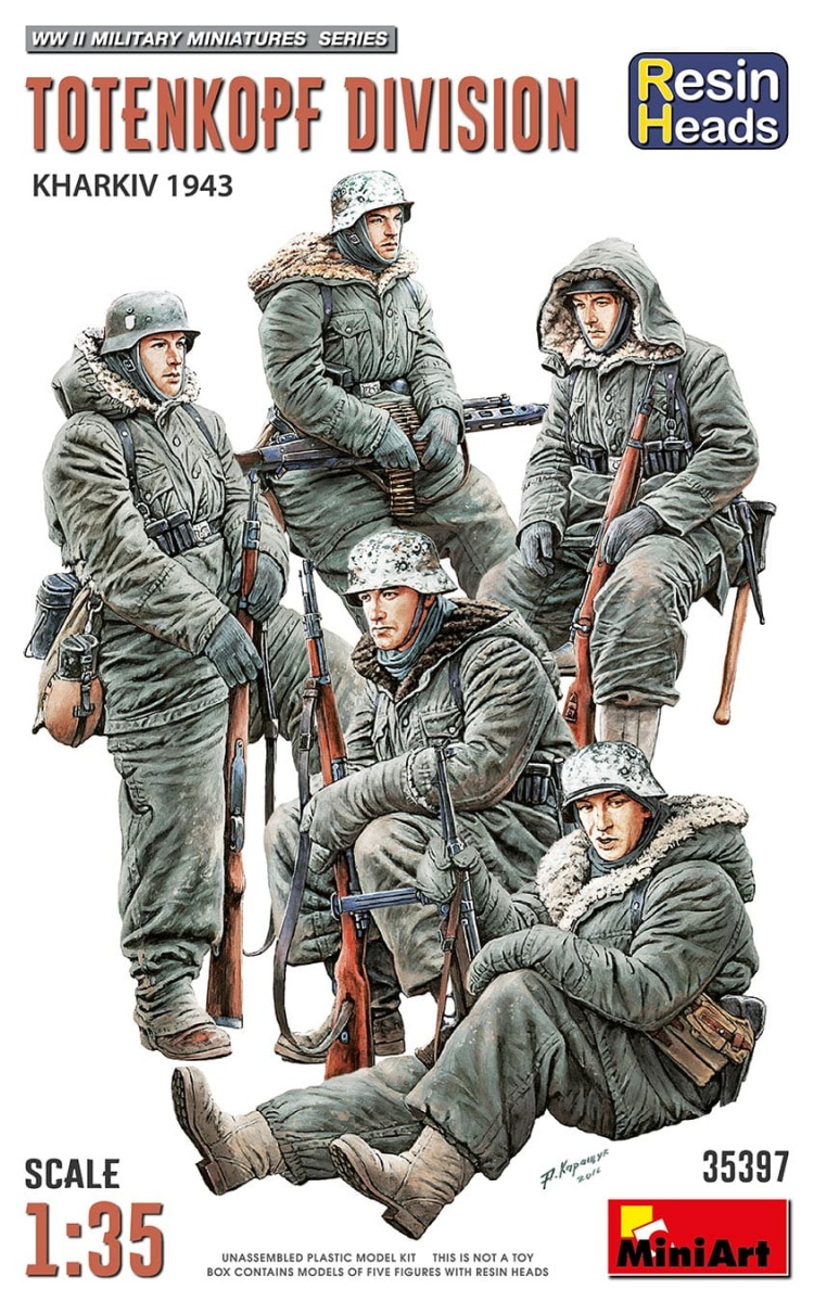 Zdjęcie główne produktu Totenkopf Division. Kharkov 1943. Resin Heads 1:35 MiniArt 35397