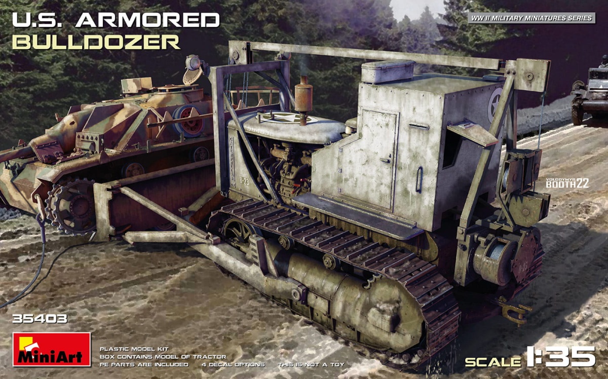 Zdjęcie główne produktu US Armored Bulldozer 1:35 MiniArt 35403