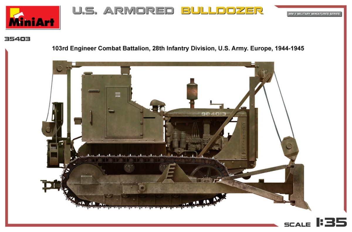 Zdjęcie dodatkowe produktu US Armored Bulldozer 1:35 MiniArt 35403