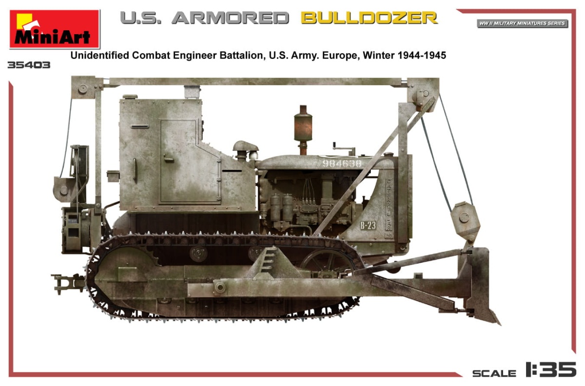 Zdjęcie dodatkowe produktu US Armored Bulldozer 1:35 MiniArt 35403