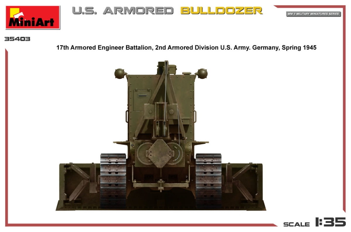 Zdjęcie dodatkowe produktu US Armored Bulldozer 1:35 MiniArt 35403