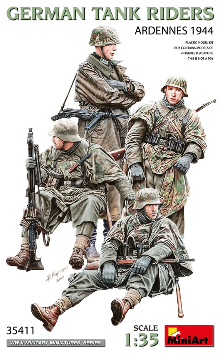 Zdjęcie główne produktu German Tank Riders. Ardennes 1944 1:35 MiniArt 35411