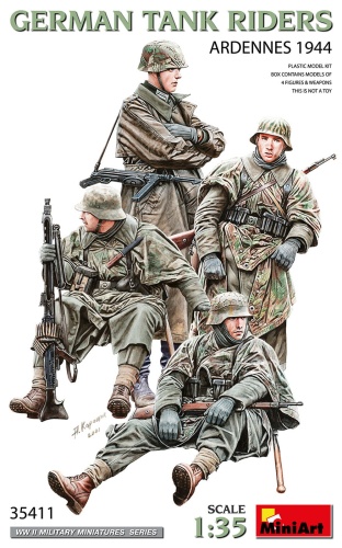 German Tank Riders. Ardennes 1944 1:35 MiniArt 35411