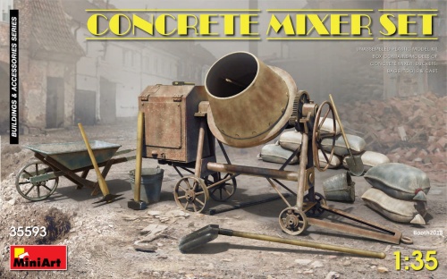 Concrete Mixer Set 1:35 MiniArt 35593