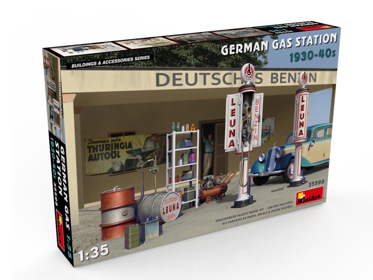 Zdjęcie dodatkowe produktu German Gas Station 1930-40s 1:35 MiniArt 35598