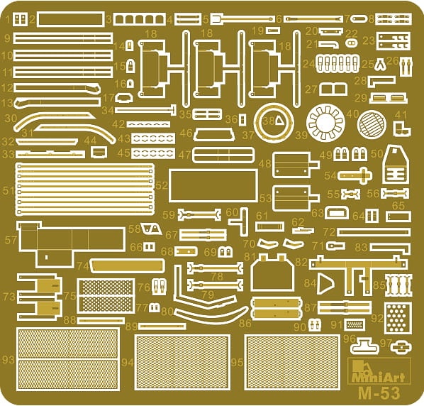 Zdjęcie dodatkowe produktu Tiran 4 Late Type. Interior Kit 1:35 MiniArt 37029