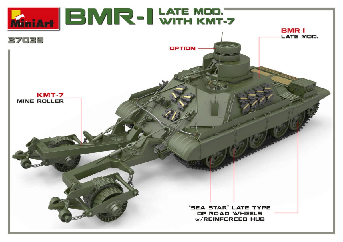 Zdjęcie dodatkowe produktu BMR-1 Late Mod. With KMT-7 1:35 MiniArt 37039