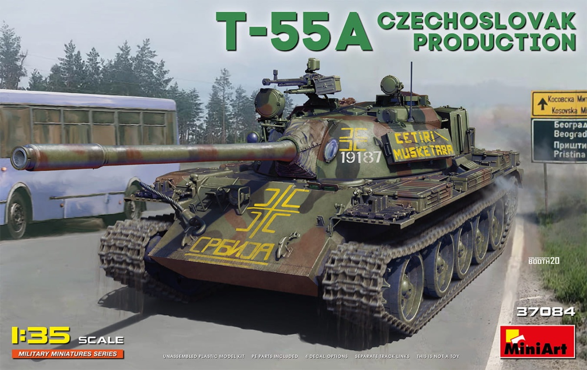 Zdjęcie główne produktu T-55A Czechoslovak Production 1:35 MiniArt 37084