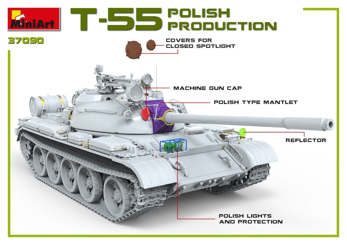 Zdjęcie dodatkowe produktu T-55A Polish Production 1:35 MiniArt 37090