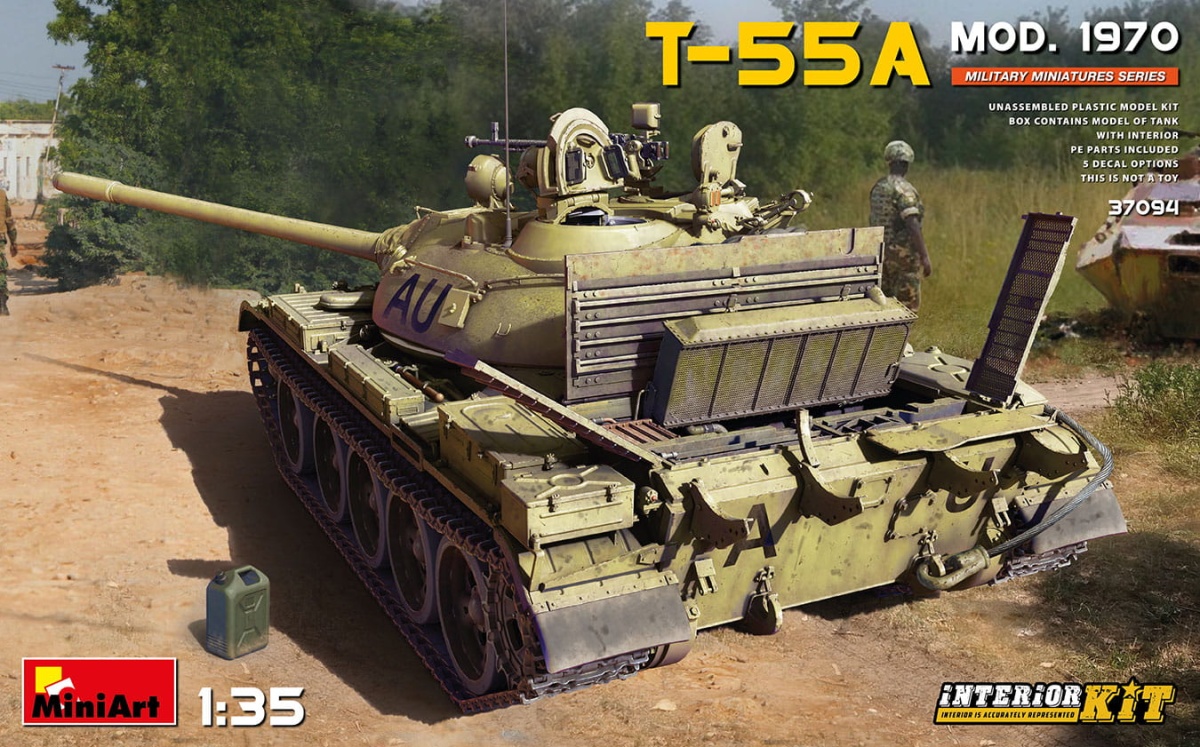 Zdjęcie dodatkowe produktu T-55A Mod. 1970 with Interior Kit 1:35 MiniArt 37094