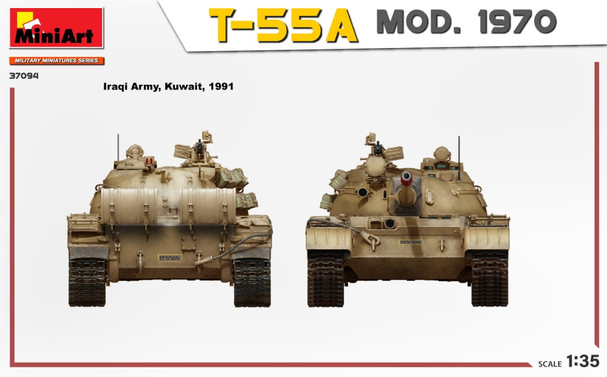 Zdjęcie dodatkowe produktu T-55A Mod. 1970 with Interior Kit 1:35 MiniArt 37094