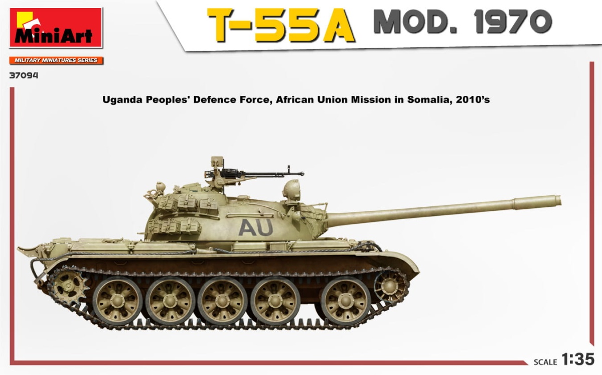 Zdjęcie dodatkowe produktu T-55A Mod. 1970 with Interior Kit 1:35 MiniArt 37094