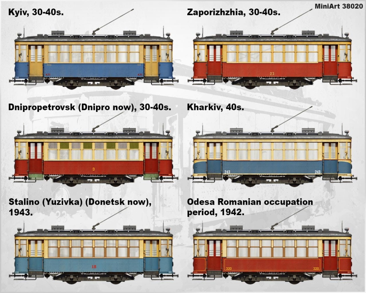 Zdjęcie dodatkowe produktu Soviet Tram X-series. Early Type 1:35 MiniArt 38020