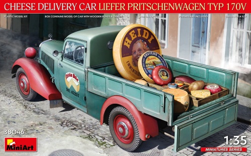 Cheese Delivery Car Liefer Pritschenwagen Typ 170v 1:35 MiniArt 38046