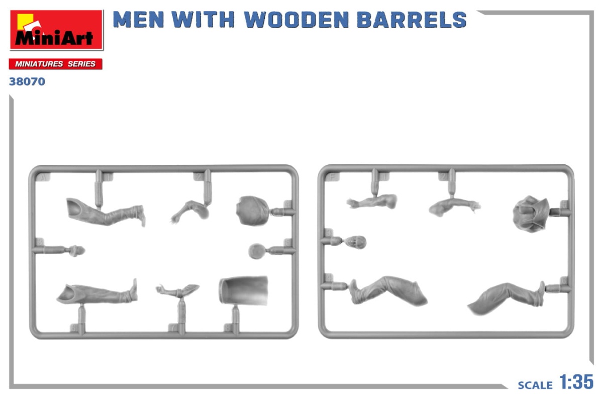 Zdjęcie dodatkowe produktu Men With Wooden Barrels 1:35 MiniArt 38070