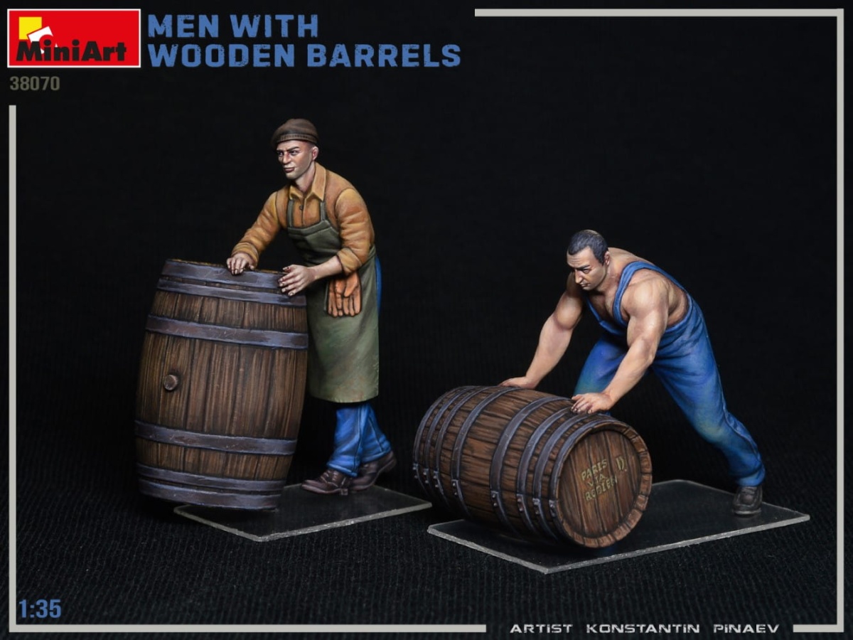 Zdjęcie dodatkowe produktu Men With Wooden Barrels 1:35 MiniArt 38070