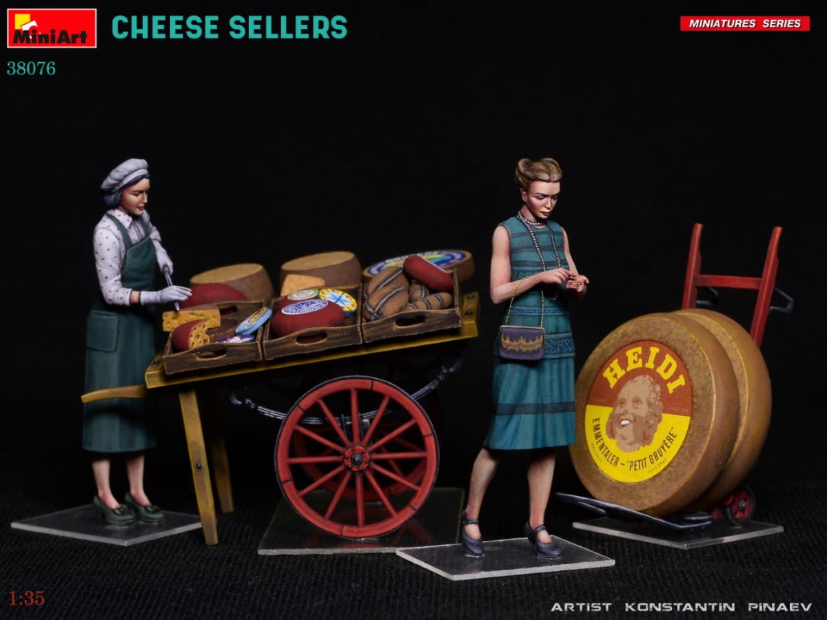 Zdjęcie dodatkowe produktu Cheese Sellers 1:35 MiniArt 38076