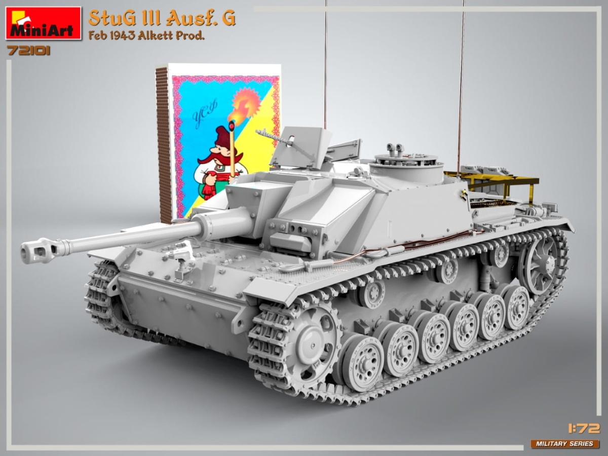 Zdjęcie dodatkowe produktu Stug III Ausf. G Feb 1943 Prod 1:72 MiniArt 72101