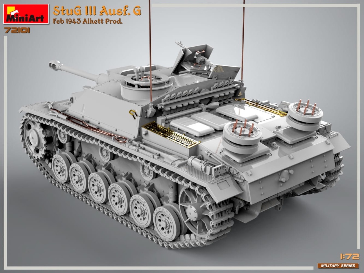 Zdjęcie dodatkowe produktu Stug III Ausf. G Feb 1943 Prod 1:72 MiniArt 72101