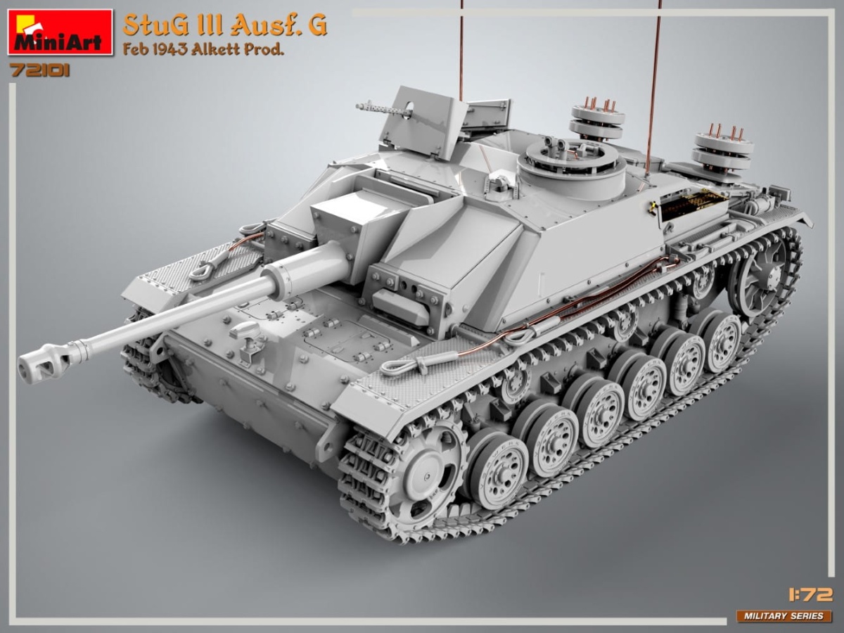 Zdjęcie dodatkowe produktu Stug III Ausf. G Feb 1943 Prod 1:72 MiniArt 72101