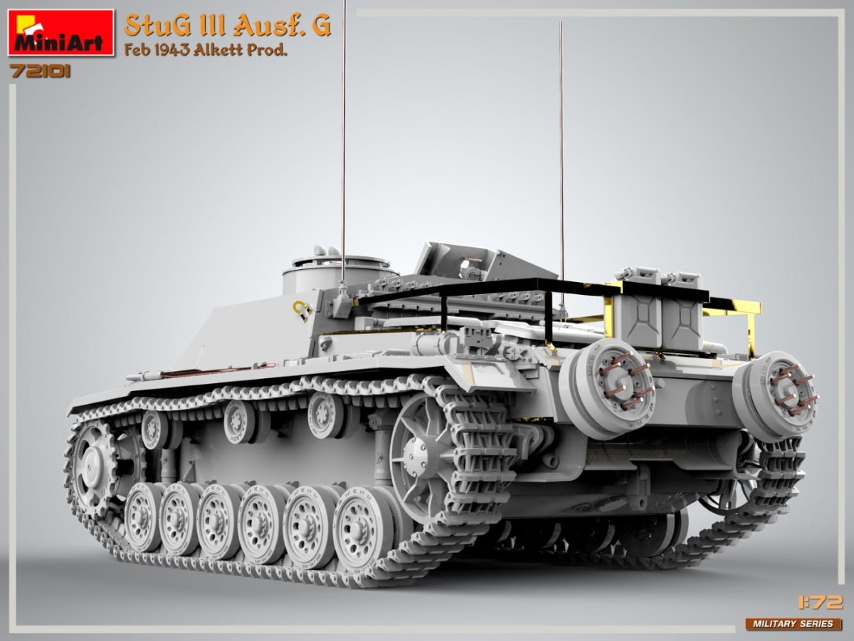 Zdjęcie dodatkowe produktu Stug III Ausf. G Feb 1943 Prod 1:72 MiniArt 72101