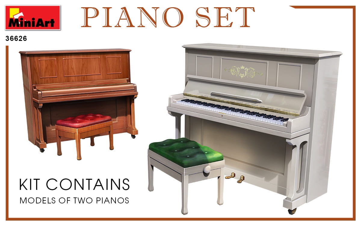 Zdjęcie dodatkowe produktu Piano Set 1:35 MiniArt 35626