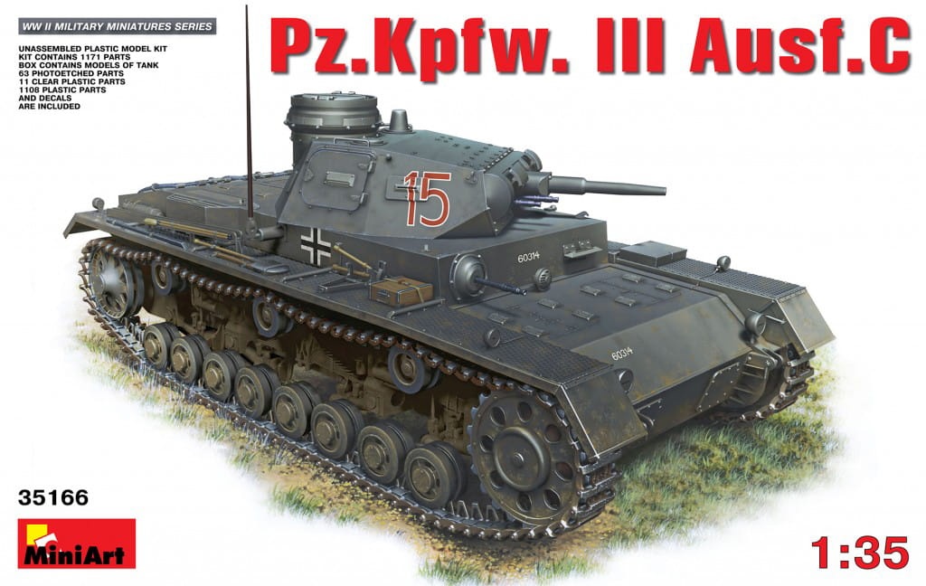 Zdjęcie główne produktu Pz.Kpfw. III Ausf.C 1:35 MiniArt 35166
